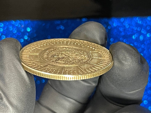 2A US EAGLE + BULLETS Brass Challenge Coin - 40mm (Fully Engraved)